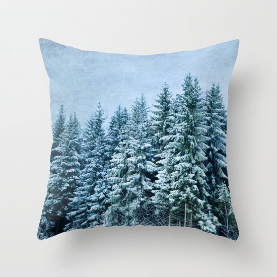 xmas trees Throw Pillow