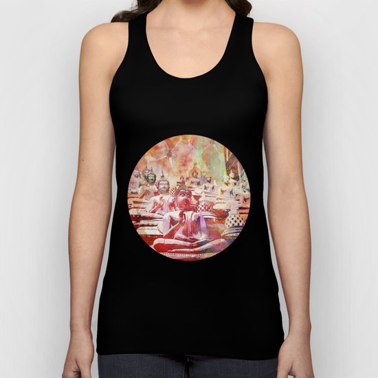 Colorful Buddha Buddhism Artwork Unisex Tank Top