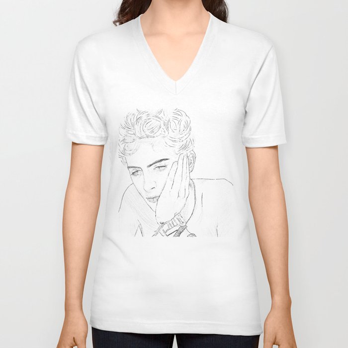 Timothee Chalamet Elio from CMBYN V Neck T Shirt by