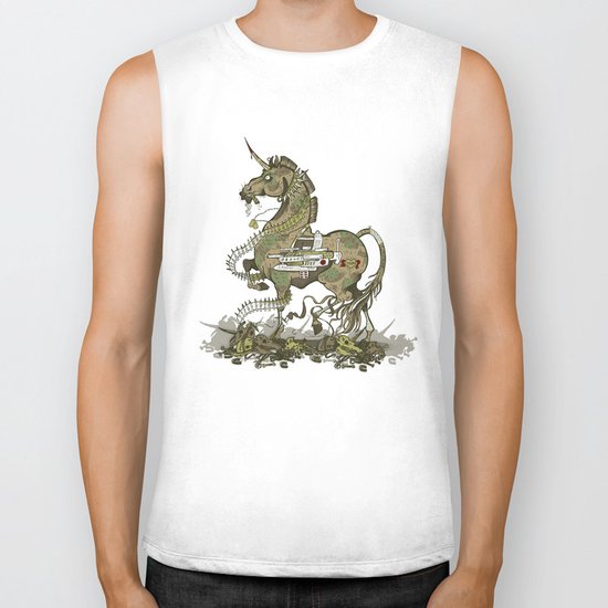Unicorn of War Biker Tank