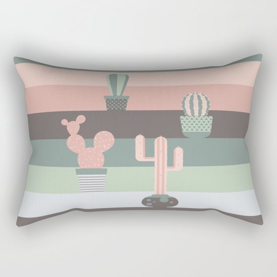 cacti colors Rectangular Pillow