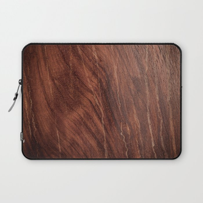 Walnut Grained Wood Laptop Sleeve