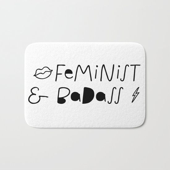Feminist & Badass Bath Mat