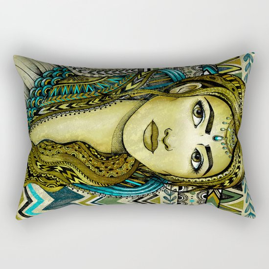 Golden Girl Rectangular Pillow