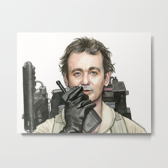 Bill Murray as Peter Venkman from Ghostbusters Metal Print