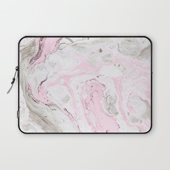 Pink and gray marble Laptop Sleeve