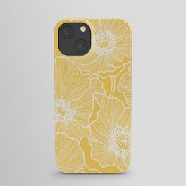 Sunshine Yellow Poppies iPhone Case