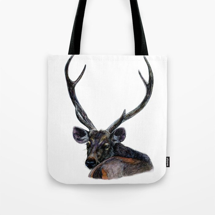 Deer print tote bag clearance