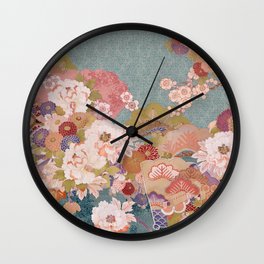 Empress Wall Clock | Pattern, Kimono, Textiledesign, Japonism, Graphicdesign, Digital 