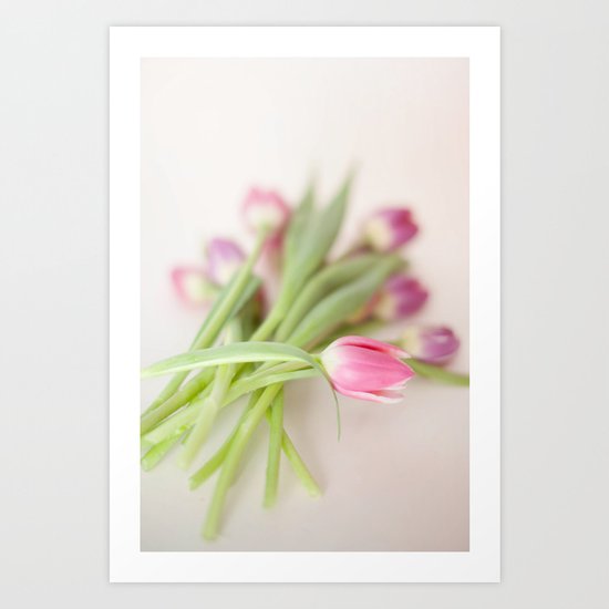 Bunch Of Tulips Art Print