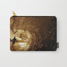 wave, silhouette, sea, sunset Carry-All Pouch