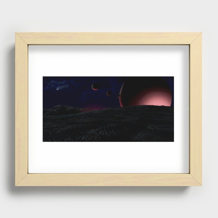 New Moon Recessed Framed Print