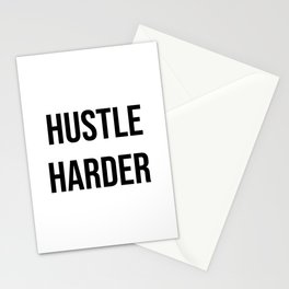 Hustle harder Stationery Card