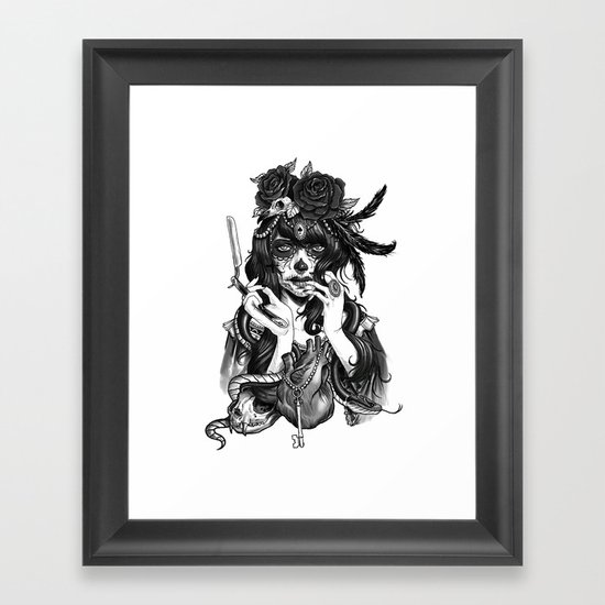 Chicana Framed Art Print