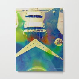 Rockin Blues Guitar by Tina A Stoffel Metal Print | Photo, Digital, Music 