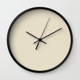Creamy Off White Ivory Solid Color Pairs PPG Irresistible PPG1094-1 - All One Single Shade Colour Wall Clock
