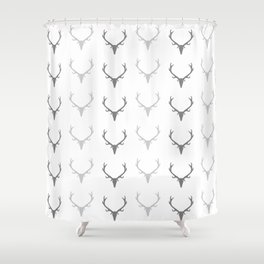 Deer Antler Pattern Shower Curtain
