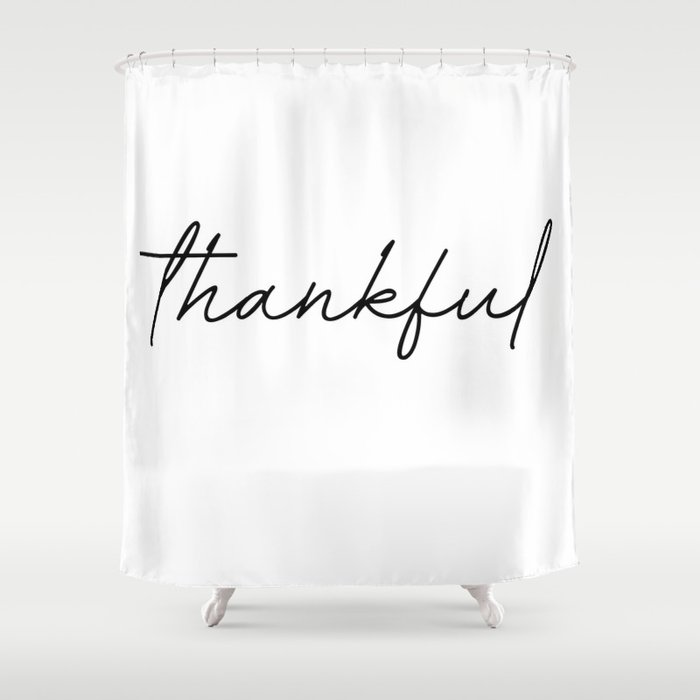 thankful Shower Curtain