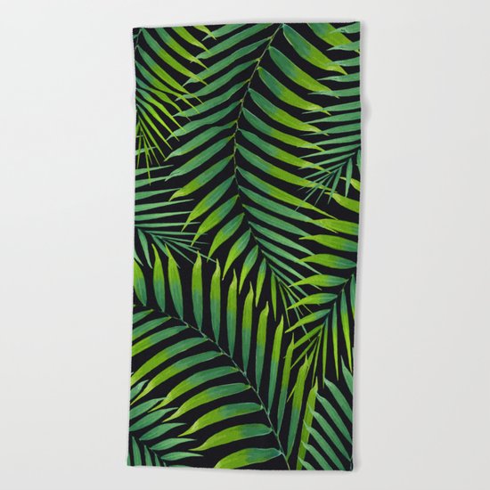 Palm leaves VII Beach Towel