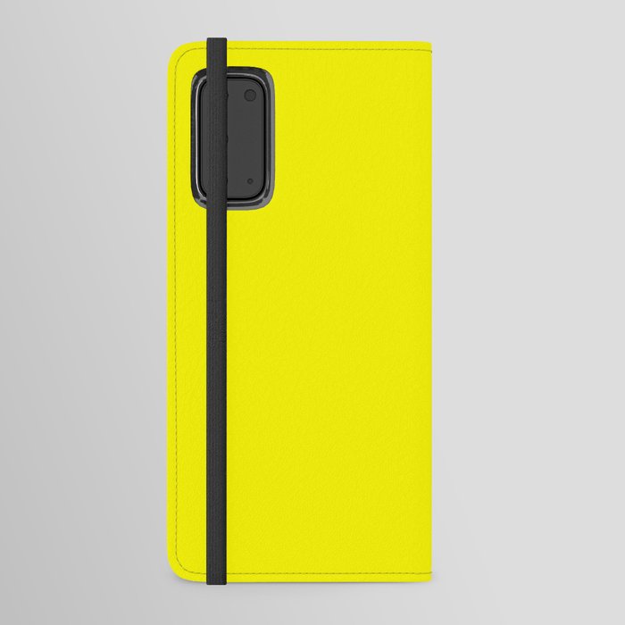 Bright Yellow Android Wallet Case