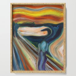 The Scream after Munch Serving Tray