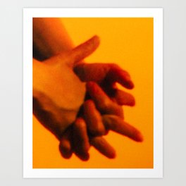 Hands 2 of 2 (Heavy Grain) Art Print