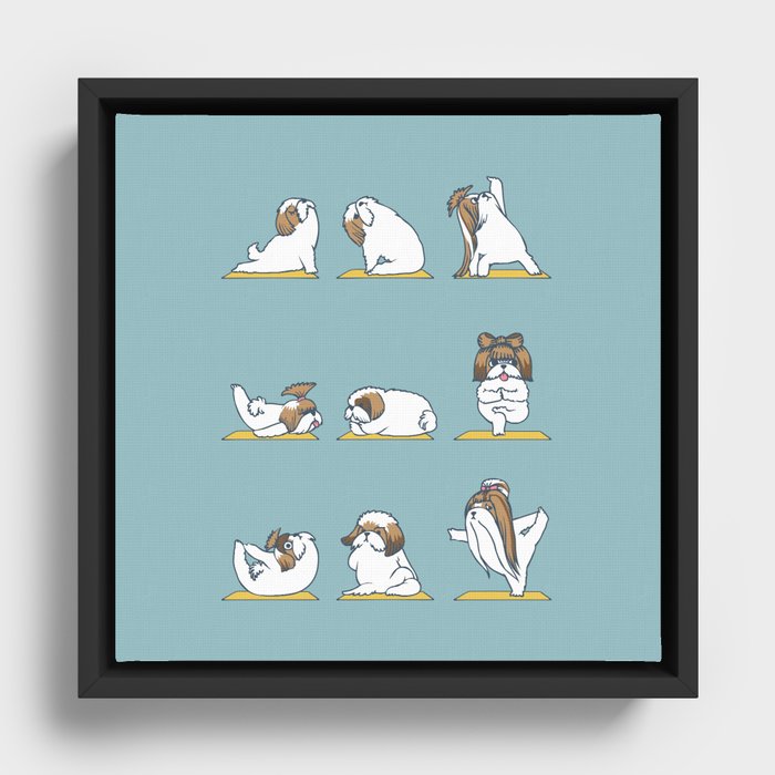 Society6 ケース Frenchie Yoga by Huebucket French Bulldog Tattoo Art Print by Huebucket | Society6