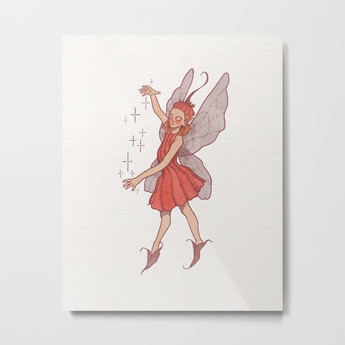 Flower Fairy Metal Print