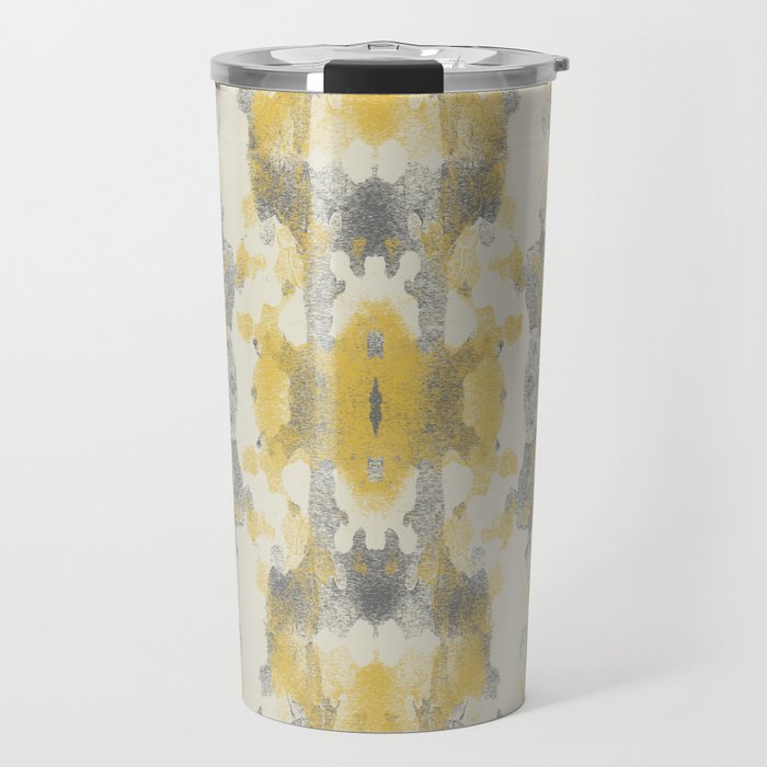 Sycamore Kaleidoscope - Golden Yellow Travel Mug