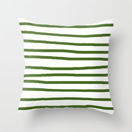 green striped throw pillows