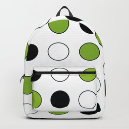 Circles Black & Green Backpack
