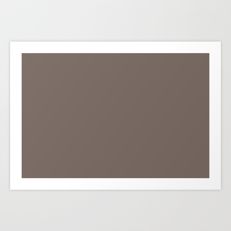 Milk Chocolate Brown Solid Color Pairs With Farrow And Ball