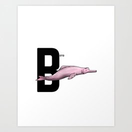 B is for Boto Art Print