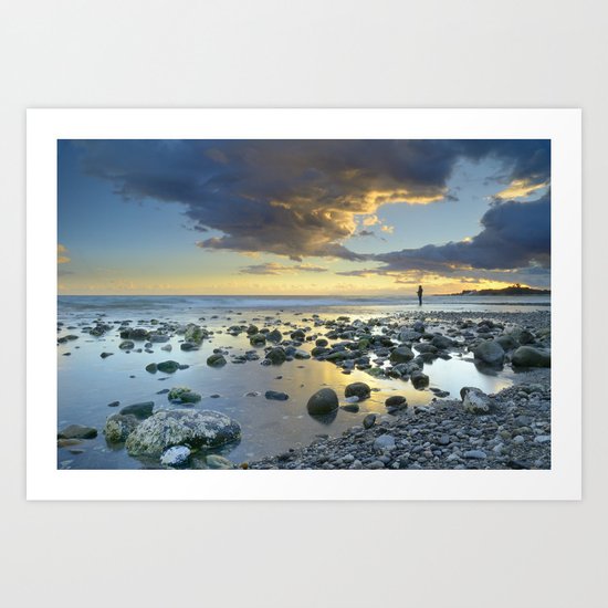 Calm fishing Art Print
