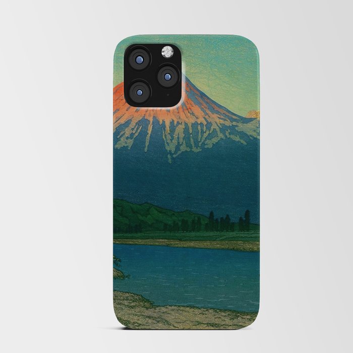 Mount Fuji Fujikawa by Kawase Hasui iPhone Card Case