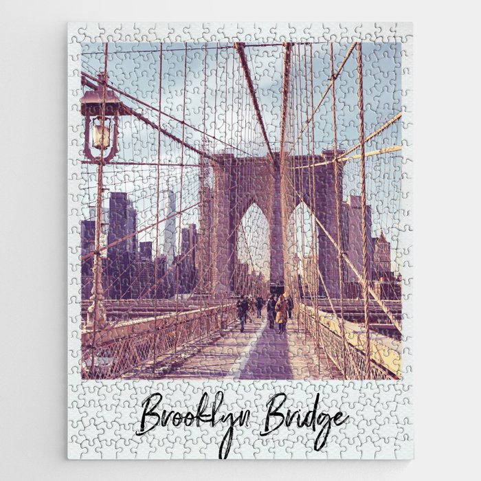 Brooklyn Bridge Vintage Style Photo Jigsaw Puzzle