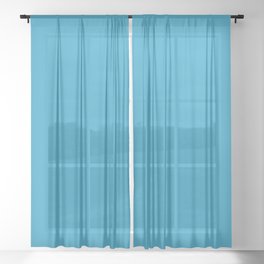 Pixel Dust Blue Sheer Curtain