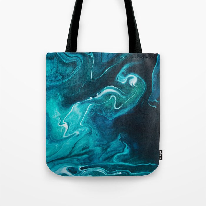 Gravity II - Abstract Marble Tote Bag