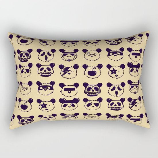 Pop Panda Tee Rectangular Pillow
