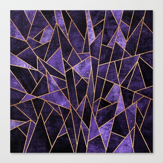 Shattered Amethyst Canvas Print