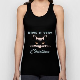 Have a very meowy christmas Unisex Tank Top