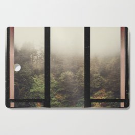 Window to the Forest and Fog-PNW Cutting Board