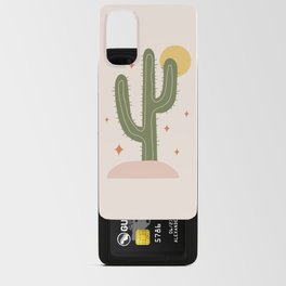 Boho Cactus in Desert Android Card Case
