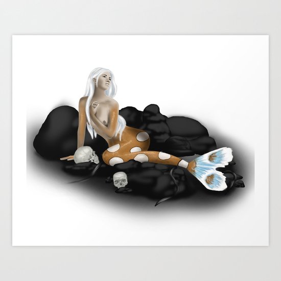 Dangerous Mermaid Art Print