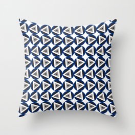 Geometric Circle Triangle Pattern Throw Pillow