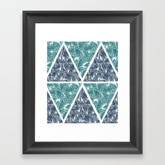 Geometric Paradise Framed Art Print