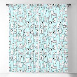 Funny cute kittens Blackout Curtain