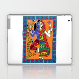Madhubani Painting / Painting of God Shiv and Mata Parvati/ Madhubani Hub /Original painting of Amrita Gupta Laptop & iPad Skin