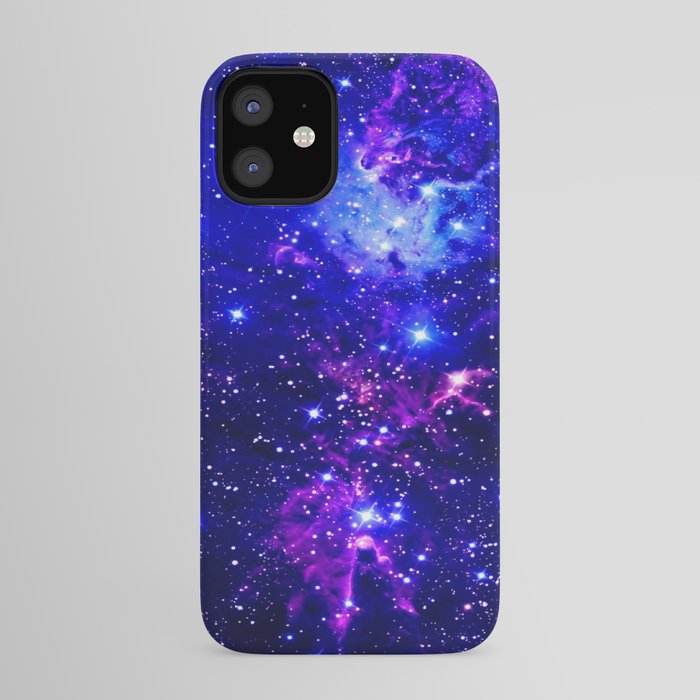 Fox Fur Nebula Galaxy blue purple iPhone Case