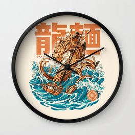 Great Ramen Dragon off Kanagawa Wall Clock